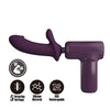 Pretty Love DJ Scholar Dual Thrusting Gun Massager - Purple