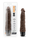 Blush Dr. Skin Cock Vibe 9" Vibrating Cock - Chocolate