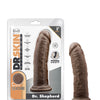 Blush Dr. Skin Silicone Dr. Shepherd 8" Dildo w/Suction Cup - Chocolate