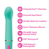 Aria - Flirty AF 2.0 - Rechargeable Vibe - Teal