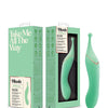 Blush Stella 7 Inch Dual-Ended Clitoral G-Spot Vibrating Wand With Precision Stimulation - Green