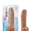 Blush Au Natural 10" Big Boy Realistic Dildo w/Balls - Mocha