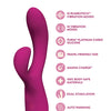Blush Quinn Rabbit Vibrator - Burgundy