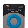 Spartacus Liquid Silicone Cock Ring Large - Teal