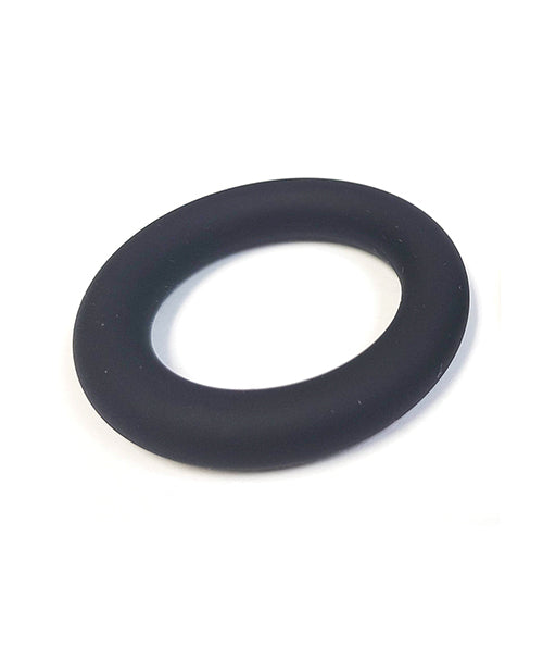 Spartacus Liquid Silicone Cock Ring Small - Black