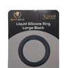 Spartacus Liquid Silicone Cock Ring Large - Black