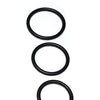 Spartacus Seamless Stainless Steel C-Ring - Black Pack of 3