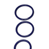 Spartacus Seamless Stainless Steel C-Ring - Blue Pack of 3