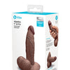 b-Vibe Slipskin 6" Girthy - Brown