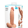 b-Vibe Slipskin 9" Girthy - Mocha