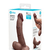b-Vibe Slipskin 8" Curvy - Brown