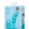 b-Vibe Remote Control Rimming P-Spot Plug - Blue