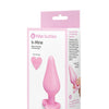 B-Mine Butties - Silicone Butt Plug with Heart Base - Pink
