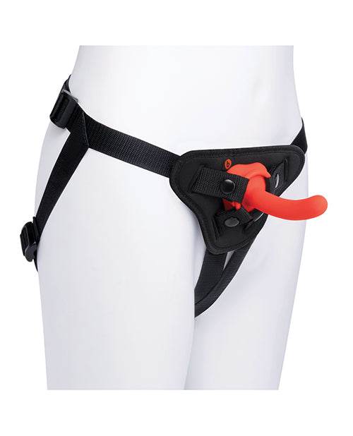b-vibe Beginner Strap-On Harness Set - With 5&rdquo; Silicone Dildo Peg