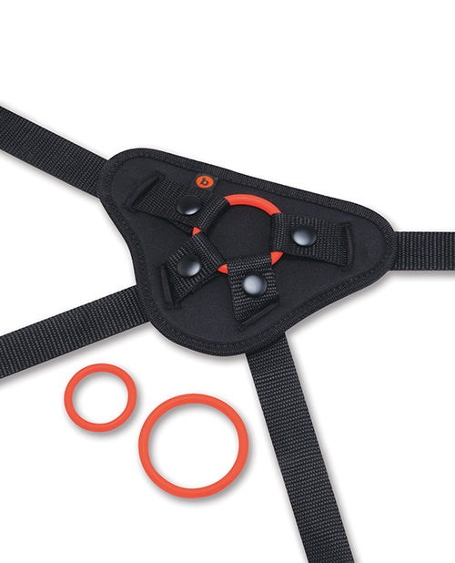 b-vibe Beginner Strap-On Harness Set - With 5&rdquo; Silicone Dildo Peg