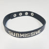 Spartacus SUBMISSIVE Leather Collar - Black