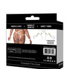 Satin Ribbon w/Elastic Harness & Cuffs Set - White/Gold QN