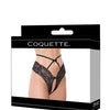 Lace Hipster Panty w/Bow Detail - Black LG