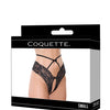 Lace Hipster Panty w/Bow Detail - Black SM