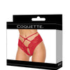 Lace Hipster Panty w/Bow Detail - Red MD