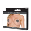Darque Round Spiked Reusable Pasties - Black O/S