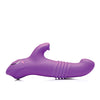 Curve Toys Gossip Blasters 7X Thrusting Silicone Rabbit Vibrator - Violet