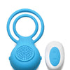 Curve Toys Gossip Love Loops 10X Silicone Cock Ring w/Remote - Azure