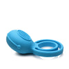 Curve Toys Gossip Love Loops 10X Silicone Cock Ring w/Remote - Azure