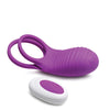 Curve Toys Gossip Love Loops 10X Silicone Cock Ring w/Remote - Violet