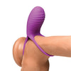 Curve Toys Gossip Love Loops 10X Silicone Cock Ring w/Remote - Violet