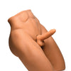 Curve Toys Jock Poseable Torso w/Thrusting Dildo - Drop Ship Only