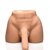 Curve Toys Jock Vibrating & Squeezing Male Masturbator w/Poseable Dildo