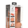 Curve Toys Jock Real Skin Silicone 8" Dildo w/Balls