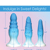 Curve Toys Simply Sweet Silicone Butt Plug Set - Blue