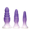 Curve Toys Simply Sweet Silicone Butt Plug Set - Purple