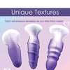 Curve Toys Simply Sweet Silicone Butt Plug Set - Purple