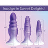Curve Toys Simply Sweet Silicone Butt Plug Set - Purple
