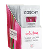 COOCHY Shave Cream .5 oz  Seduction Honeysuckle/Citrus Foil  - Display of 24
