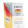 COOCHY Shave Cream - .5 oz Peachy Keen Foil Display of 24