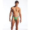 Cocksox Enhancing Pouch Thong - Palm Leaf Green MD