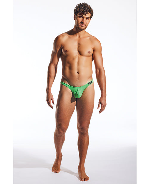 Cocksox Enhancing Pouch Thong - Palm Leaf Green SM
