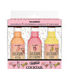 GoodHead Cocktail Delights - 2 oz Bottles, Peach Bellini, Strawberries & Champagne, Lemon Drop