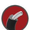 Kink Hybrid Silicone Covered Metal Cock Ring - 3 Sizes