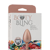 Booty Bling Jeweled Metal Plug - Small Gold