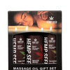 Earthly Body 2025 Holiday Massage Oil Gift Set - 2 oz Asst. Scents Box of 3