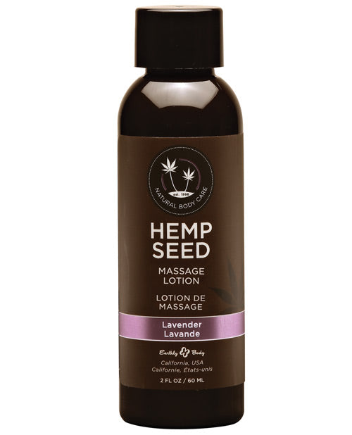 Earthly Body Hemp Seed Massage Lotion - 2 oz - Assorted Scents