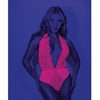 Euphoria Neon Deep V Teddy Neon Pink O/S