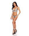 Embroidered Bralette w/Open Crotch Panty - Ivory LG