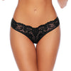 Naughty Rhinestone Panty - Black O/S