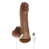 Evolved Peek A Boo Vibrating Dildo - Dark